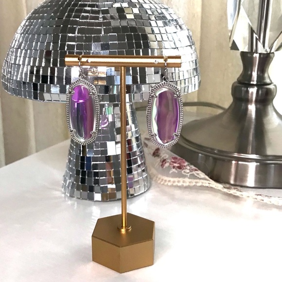 Kendra Scott Elle Iridescent Earrings in Silver - Picture 3 of 5